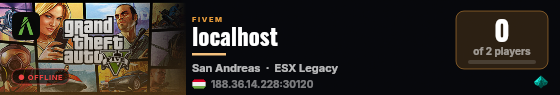 localhost live status badge