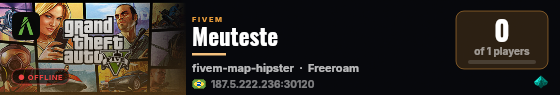 Meuteste live status badge