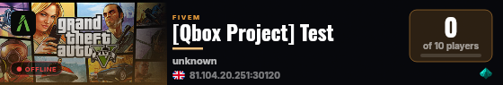 [Qbox Project] Test live status badge