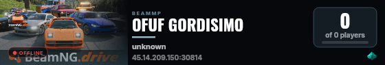 OFUF GORDISIMO live status badge