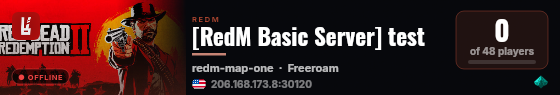 [RedM Basic Server] test live status badge