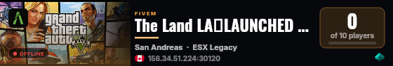 The Land LA🡺LAUNCHED NOW 20-AUG🡸 live status badge