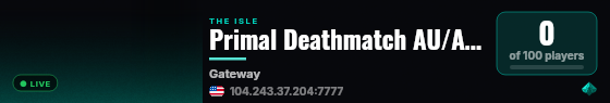 Primal Deathmatch AU/Auto Grow/Teleport live status badge