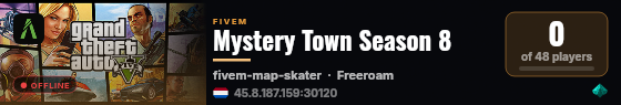 Mystery Town Season 8 live status badge