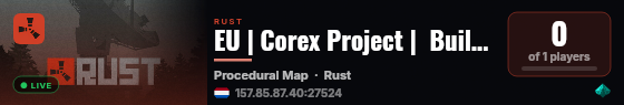 EU | Corex Project |  Build & Cinematics live status badge