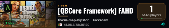 [QBCore Framework] FAHD live status badge