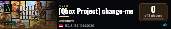 [Qbox Project] change-me live status badge