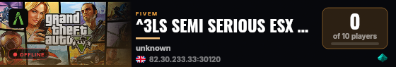 ^3LS SEMI SERIOUS ESX CRM live status badge