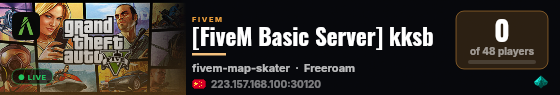 [FiveM Basic Server] kksb live status badge