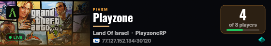 Playzone live status badge