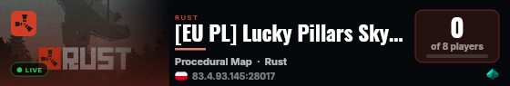 [EU PL] Lucky Pillars Sky Block | Arena 2 live status badge