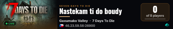 Nastekam ti do boudy live status badge