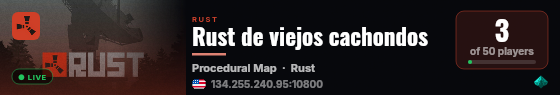 Rust de viejos cachondos live status badge