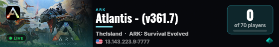 Atlantis - (v361.7) live status badge