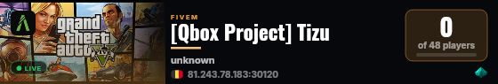 [Qbox Project] Tizu live status badge
