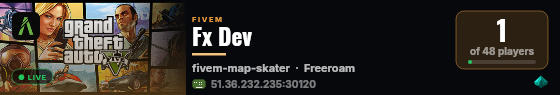 Fx Dev  live status badge