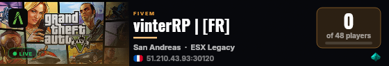 vinterRP | [FR] live status badge