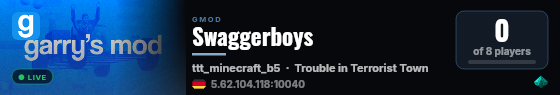 Swaggerboys live status badge