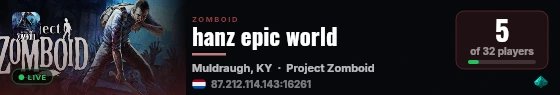 hanz epic world live status badge