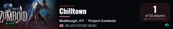 Chilltown live status badge