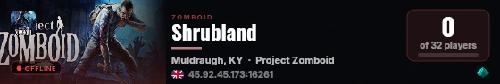 Shrubland live status badge