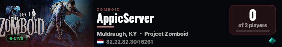 AppicServer live status badge