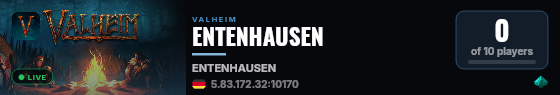 ENTENHAUSEN live status badge