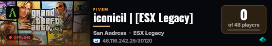 iconicil | [ESX Legacy] live status badge