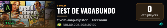 TEST DE VAGABUNDO live status badge