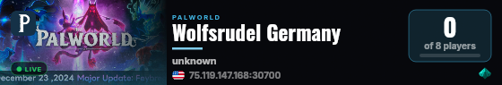 Wolfsrudel Germany live status badge