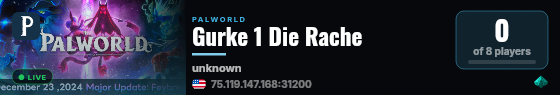 Gurke 1 Die Rache live status badge