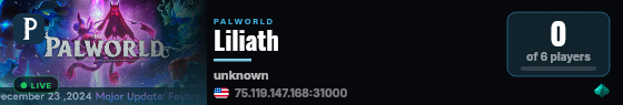 Liliath live status badge