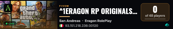 ^1ERAGON RP ORIGINALS ───↝→ NEW OPENING ←↝─── live status badge