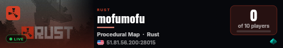 mofumofu live status badge