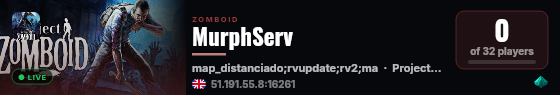 MurphServ live status badge