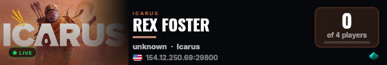 REX FOSTER live status badge