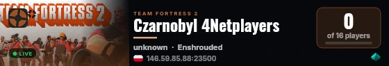 Czarnobyl 4Netplayers live status badge