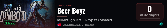 Beer Boyz live status badge
