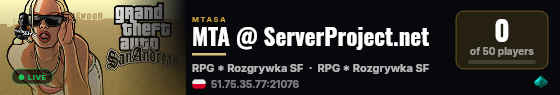 MTA @ ServerProject.net live status badge