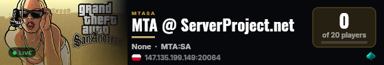 MTA @ ServerProject.net live status badge