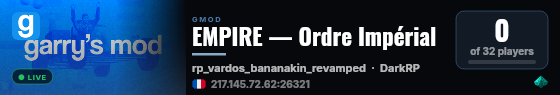 EMPIRE — Ordre Impérial live status badge