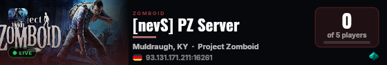 [nevS] PZ Server live status badge