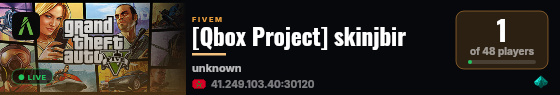 [Qbox Project] skinjbir live status badge