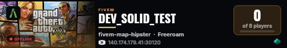 DEV_SOLID_TEST live status badge