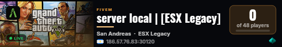 server local | [ESX Legacy] live status badge