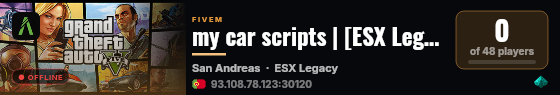 my car scripts | [ESX Legacy] live status badge