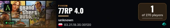 77RP 4.0 live status badge