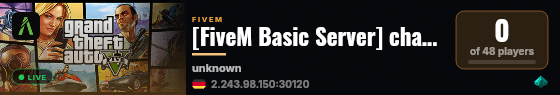 [FiveM Basic Server] change-me live status badge