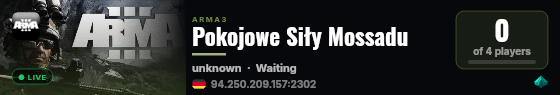 Pokojowe Siły Mossadu live status badge