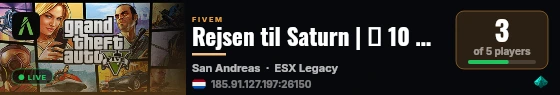 Rejsen til Saturn | 💰 10 MIL START | 🚀 NY & GENNEMFØRT SERVER live status badge